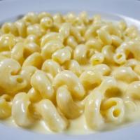 The Mac · Cavatappi pasta with white cheddar cheese sauce, buttery panko