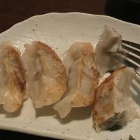 Gyoza (Beef) · five pieces of beef dumplings