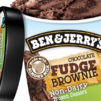 Ben & Jerry'S Non-Dairy Chocolate Fudge Brownie · Chocolate non-dairy frozen dessert with fudge brownies. Certified Vegan. 16 oz.
