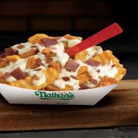 Bacon Ranch Fries · Nathan's famous crinkle cut fries topped with ranch and bacon bits.