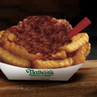 Chili Fries · Nathan's famous crinkle cut fries topped with our delicious chili.