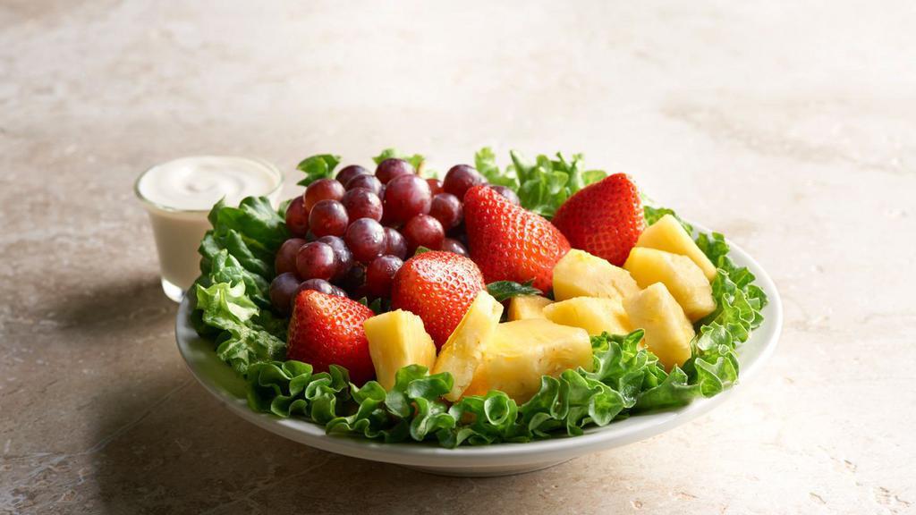 Fresh Fruit Bowl (310 Cal) · Whole, fresh, luscious fruit is delivered to our delis six days a week and is meticulously prepared daily. Served with creamy fruit dip.