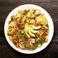 Chicken Club Salad - Original · Grilled, 100% antibiotic-free chicken breast, grape tomatoes, sliced avocado, cheddar, Asiag...