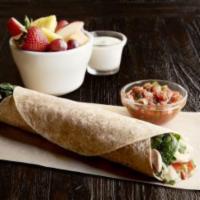Spinach Veggie Wrap (Manager'S Special) · A half sandwich served with your choice of a cup of soup, fresh fruit or new option Mac & Ch...