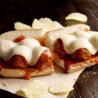 Meataballa Sandwich Regular · Meatballs, marinara, provolone, toasted on New Orleans French bread. Served with chips or ba...