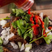 3 X Carnitas Tacos · slow-cooked pork with hints of cinnamon, clove & orange