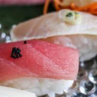 Sushi & Sashimi Combo · 11 pieces of sashimi & 7 sushi, chef's choice.