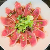 Tuna Tataki · Seared Tuna, Scallion, Ponzu sauce