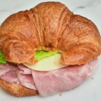 Croissant · Croissant with ham, turkey, or salami & cheese