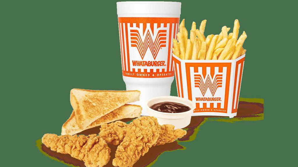 #13 Whatachick’N® Strips 3 Piece Whatameal® · What's On It: Texas Toast (1), Gravy (1)