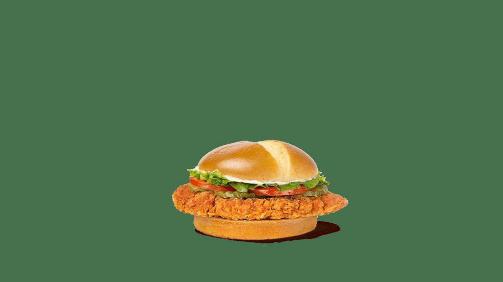 #12 Spicy Chicken Sandwich · What's On It: Brioche Bun (4