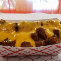 Chili Cheese Dog · All-Beef Hot Dog, Beef Chili, House Cheese 