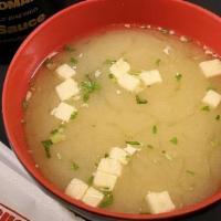 Miso Soup · A delicious tofu soup.
