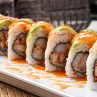 Reggae Roll · Because it doesn't have to be rock, to be rock-n'-roll. Crab stick and cajun-seasoned crawfi...