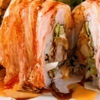 Groupie Roll  · You can always get what you want if it's spicy tuna, shrimp tempura, cream cheese, avocado a...