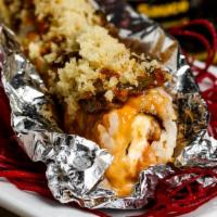 Tour Bus Roll · Greatest Hits chosen by fans. (Baked) surf n' turf. Spicy tuna, crab stick, cream cheese ins...