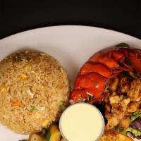 Lobster Hibachi · Served with fried rice and vegetables