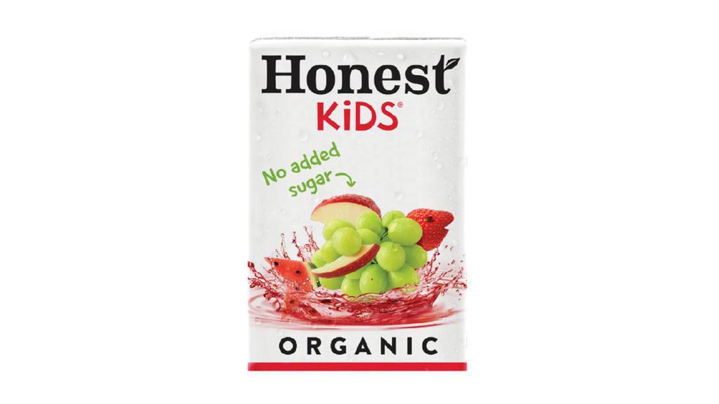 Honest Kids® Fruit Punch · Grape, strawberry, and watermelon juices unite for a delicious, organic juice.