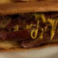 Cajun Hot Dog · Our Cajun Hot Dog comes with 2 sausage links from Southwest part of Louisiana!!! With our ve...