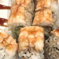 Scorpion Roll (8 Pieces) · Regular.

Shrimp over the fried shrimp, crab roll with spicy mayo and teriyaki sauce.