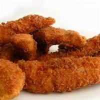 Family Meal - Tenders For The Team · Family pack of fried chicken tenders served with a side of our house buffalo sauce and honey...