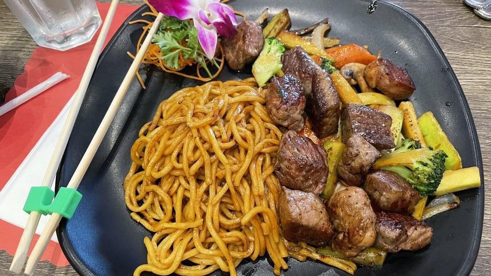 Kid Hibachi Steak · With fried rice or white rice or noodles.