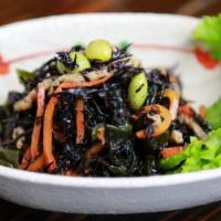 Hijiki Salad · Japanese seaweed, edamame, and vegetables.