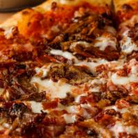 Meat Lovers Pizza · Sausage, bacon, pepperoni & meatball.