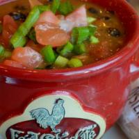 Gluten-Free Black Bean Chicken Chili Soup · 