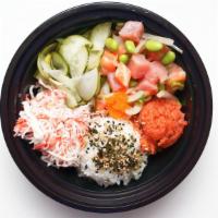3 Scoop Medium Bowl · Served with choice of protein, mix-ins, sauce, and toppings.