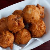Hush Puppies · Fried cornmeal and flour mixture