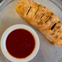 Stromboli Large · Oven-Baked Rolled Pizza stuffed with Mozzarella Cheese, Mushroom, Pepperoni, Sausage, Meatba...