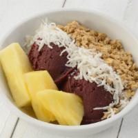 Small Bowl · Two scoops of organic açai with up to three toppings of your choice.