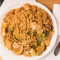 Yaki Soba Or Spicy Yaki Udon · The consumption of raw or undercooked eggs, hamburgers, shellfish, poultry, fish & steaks ma...