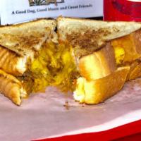 Grilled Cheese · Grilled Cheese on  Buttered TX Toast with American Cheese