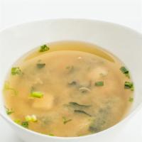 Miso Soup · Traditional Japanese soup.