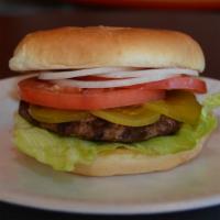 Single Burger · Single burger, add toppings for $0.50 each