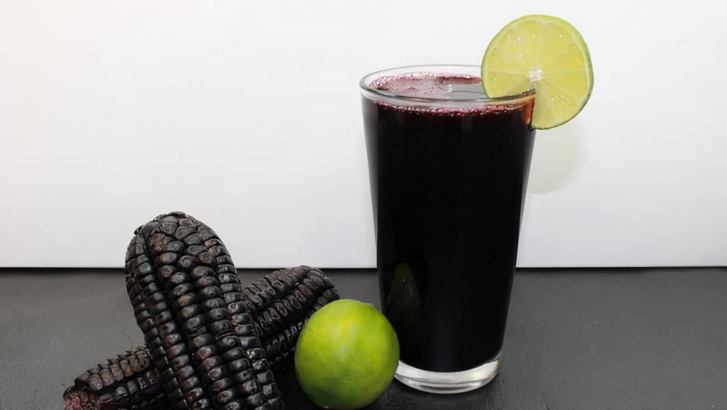 Chicha Morada · Home made purple corn drink.