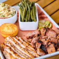 2 Meat Platter (Bbq Combos) · Your choice of two of our Quality Smoked Meats served with two of our house-made sides.