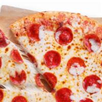 Pepperoni Pizza · Large pepperoni in every bite. Topped 100% whole milk real mozzarella, zesty, thick sliced p...