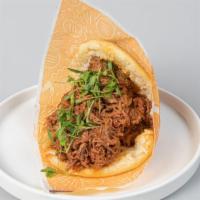 Arepa With Shredded Beef · 