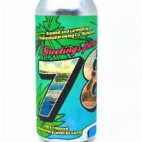 Unbranded Brewing - Greetings From The 786 · 16 fl oz. Do you know Miami has another area code? Pale Ale dry hopped exclusively with Citr...