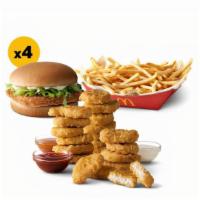 Mcchicken And Fries Pack · McChicken Sandwich (x4), 20 pc McNuggets, Basket of Fries