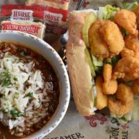 Lunch Special · Half A Po'boy or 2 Tacos With A Cup Of Gumbo or Small House Salad