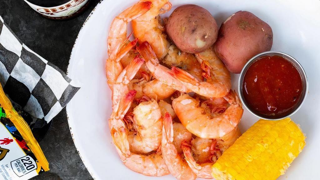 Boiled Peel & Eat Shrimp · Jumbo shrimp boiled in The Cajun Steamers' special seasoning.