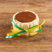 Tiramisu · Traditional recipe: mascarpone cheese coffee a hint of almond and lady finger cookie.