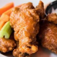 Fresh Wings (6) · Our award-winning fresh, not frozen wings, hand-battered & fried or grilled. Tossed in your ...