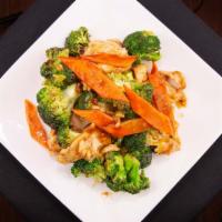 Chicken W. Broccoli · Served with steamed white rice.