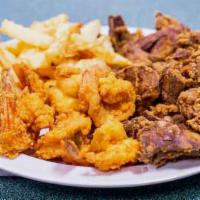 Gizzards & Fries · One pound breaded and fried gizzard or chicken liver or mix (plz specify) ( we only use tyso...
