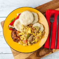 Ackee & Saltfish · Jamaica's National dish Ackee and Saltfish sautéed with onions, bell peppers, and tomatoes. ...